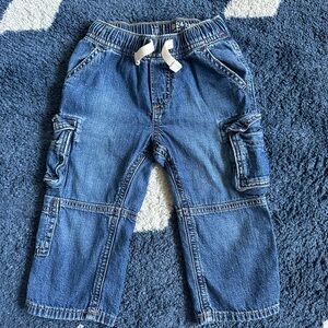 Baby Gap Blue Denim Cargo Pants